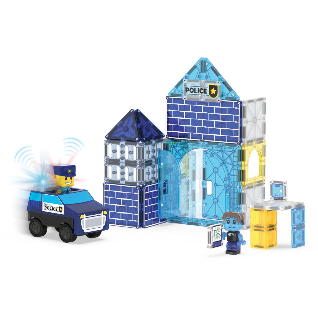 MAGNA-TILES® Police Station™ 35 Piece Set - Tools 4 Teaching
