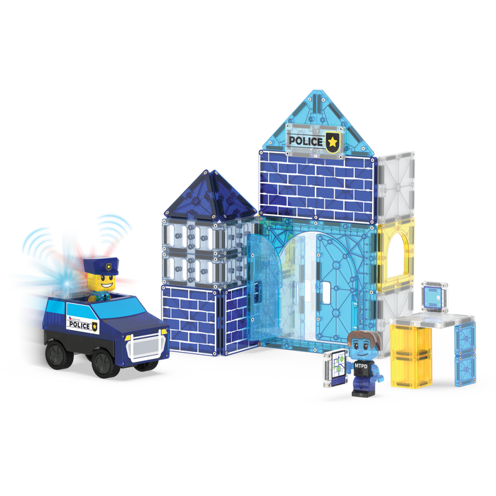 MAGNA-TILES® Police Station™ 35 Piece Set - Tools 4 Teaching