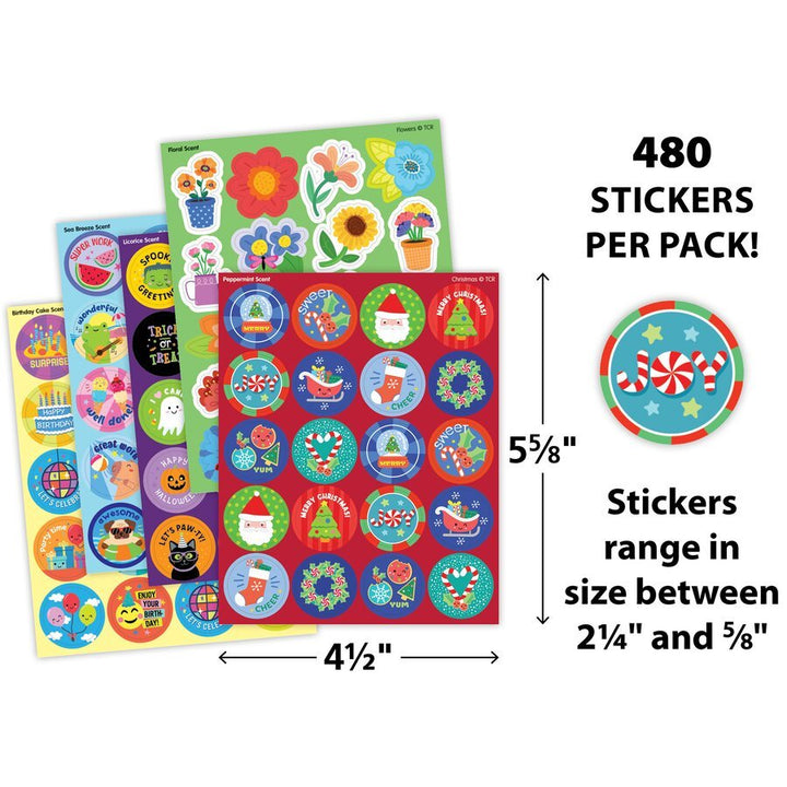 Seasons &amp; Holidays Smelly Stickers Variety Pack - Tools 4 Teaching