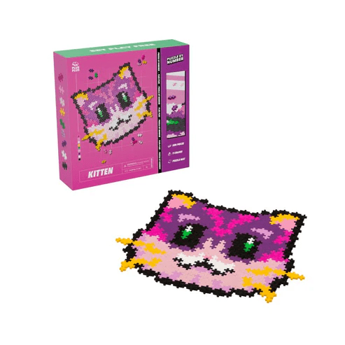 PLUS - PLUS® Puzzle by Number® - 500 pc Kitten - Tools 4 Teaching