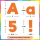 Orange 4" Everyday Letters Combo Pack