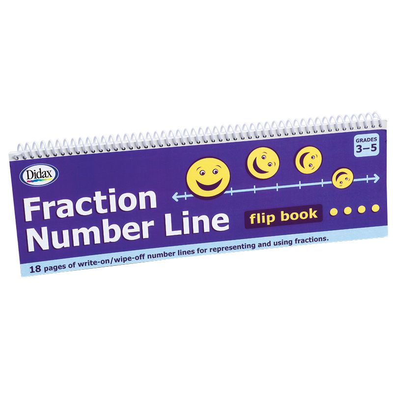 Fraction Number Line Flip Book-Math-Tools 4 Teaching-Classroom Decor and More