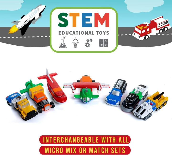 MICRO Mix or Match Vehicles Deluxe 1-Vehicles & Construction-Tools 4 Teaching-Classroom Decor and More