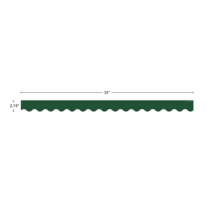 Pine Green Scalloped Border Trim-Borders-Tools 4 Teaching-Classroom Decor and More