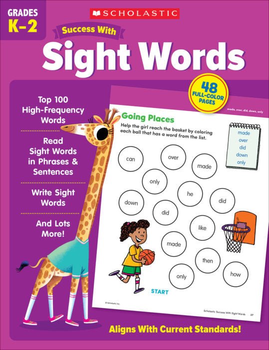 Success With Sight Words Workbook-Subjects - Reading - Reading Books-Tools 4 Teaching-Classroom Decor and More
