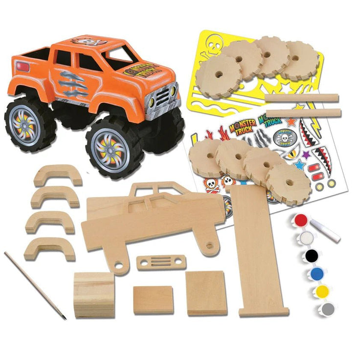 Buildable Wood Paint Kit - Monster Truck - Tools 4 Teaching