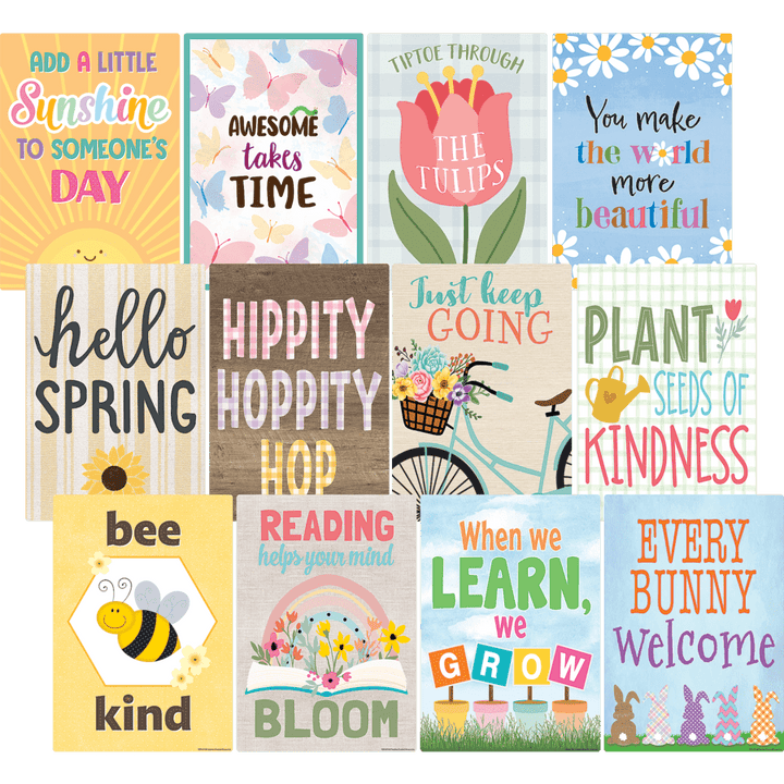 Spring Small Poster Pack-Posters-Tools 4 Teaching-Classroom Decor and More