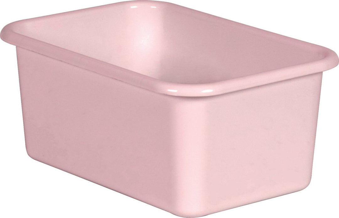 Small Plastic Storage Bin: Blush-Organization-Tools 4 Teaching-Classroom Decor and More