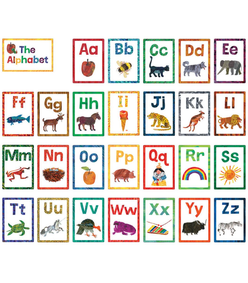 World of Eric Carle™ Alphabet Bulletin Board Set Grade PK-2-Bulletin Board Sets-Tools 4 Teaching-Classroom Decor and More