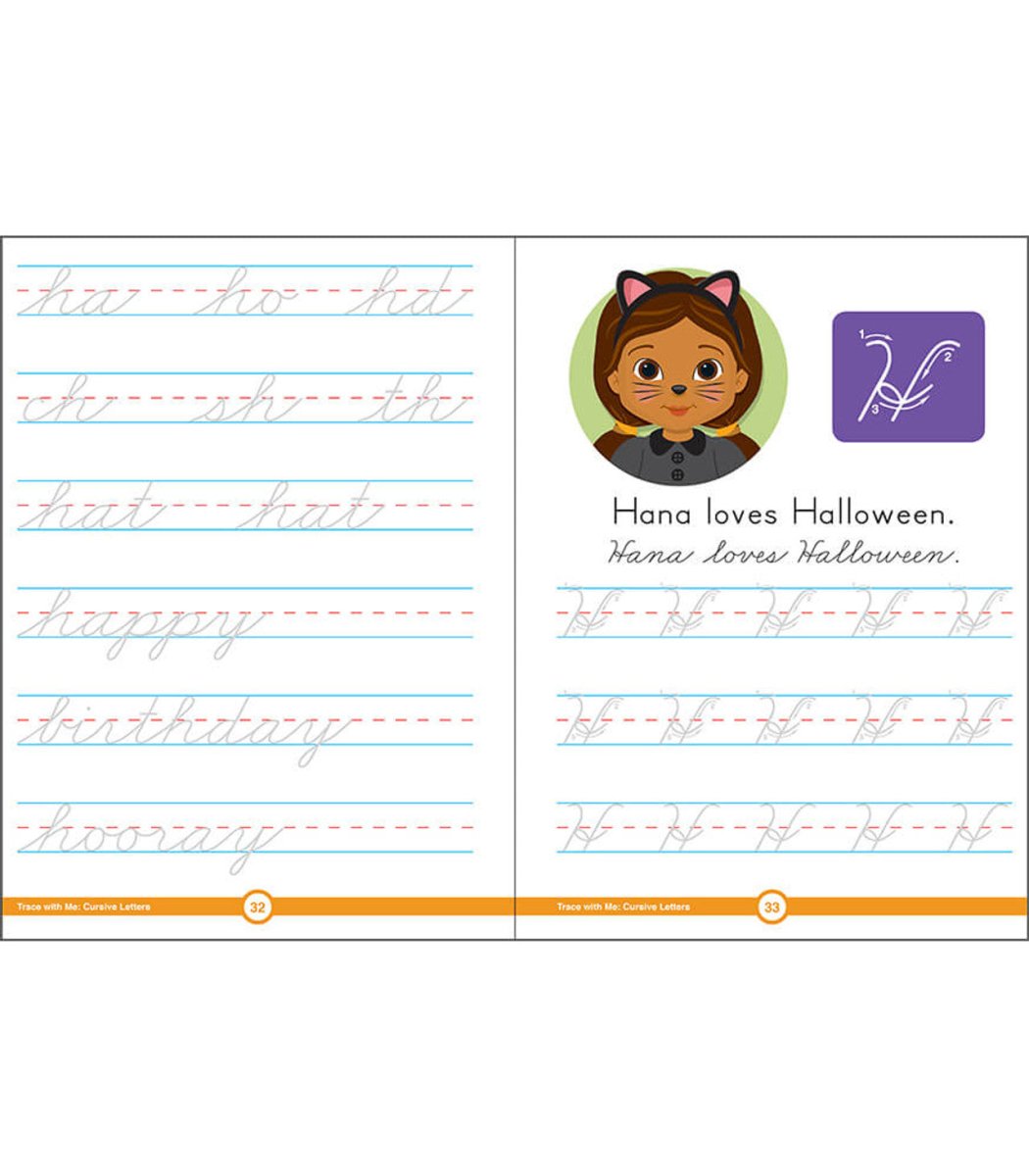 Trace with Me: Cursive Letters Activity Book Grade 2-5 Paperback-Handwriting Books-Tools 4 Teaching-Classroom Decor and More