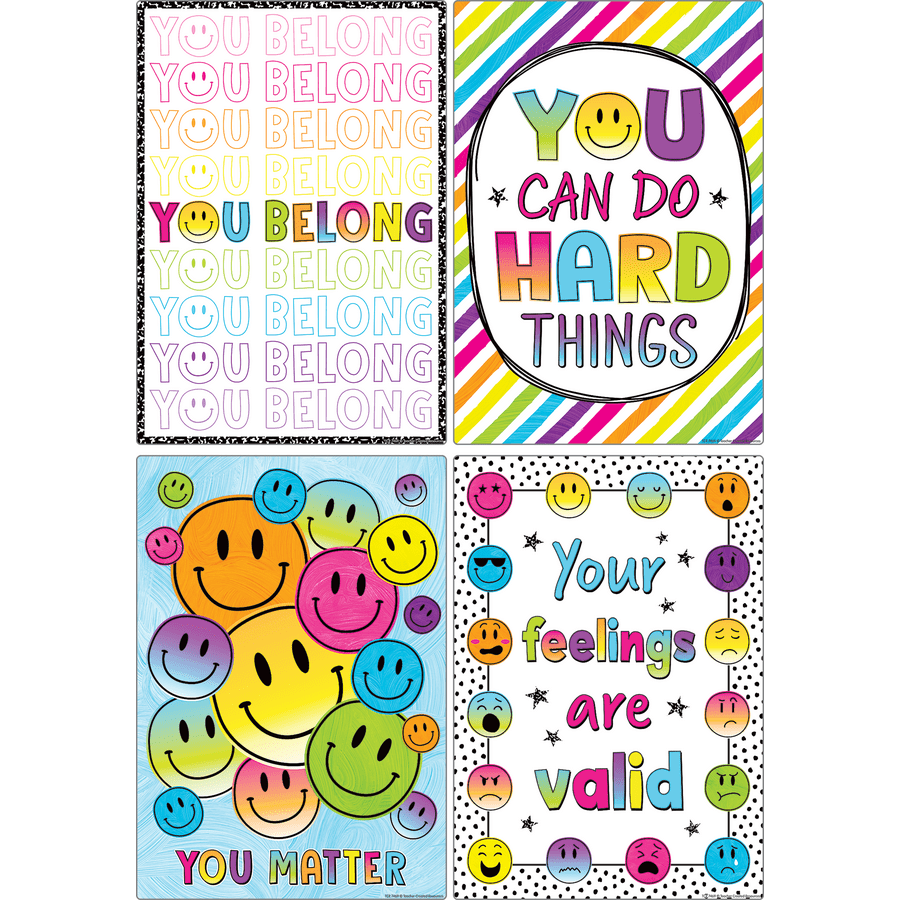 Brights 4Ever Positive Sayings Small Poster Pack-Posters-Tools 4 Teaching-Classroom Decor and More