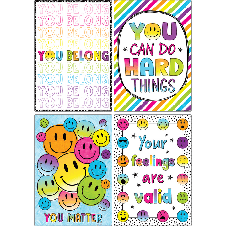 Brights 4Ever Positive Sayings Small Poster Pack-Posters-Tools 4 Teaching-Classroom Decor and More