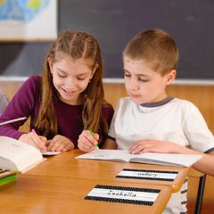 Messy Dots on Black Name Plates-Nameplates & Name Tags-Tools 4 Teaching-Classroom Decor and More