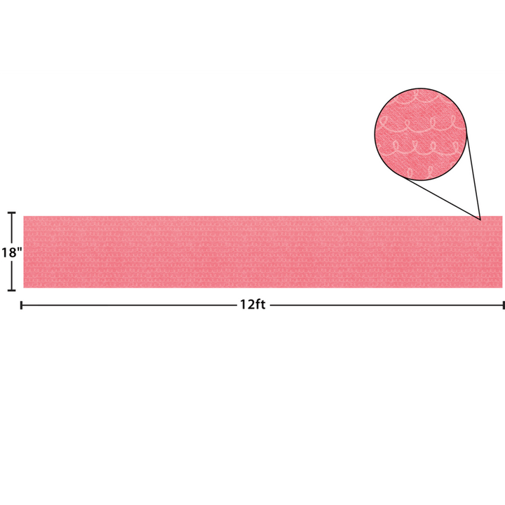 Better Than Paper® Bulletin Board Roll: Fun Size Coral Pink Loop-De-Loop-Bulletin Board Paper - Better Than Paper-Tools 4 Teaching-Classroom Decor and More
