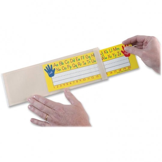 Small Nameplate Pocket Sleeve 4.25" x 12.5"-Classroom Essentials-Tools 4 Teaching-Classroom Decor and More