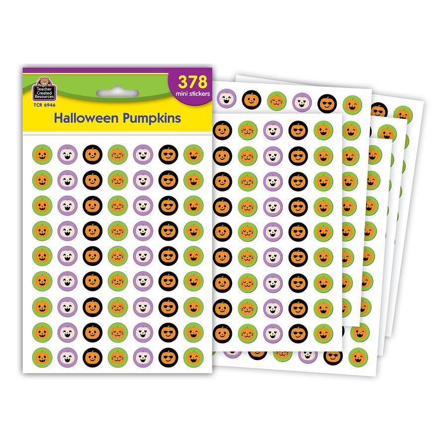 Halloween Pumpkin Mini Stickers-Tools 4 Teaching-Classroom Decor and More