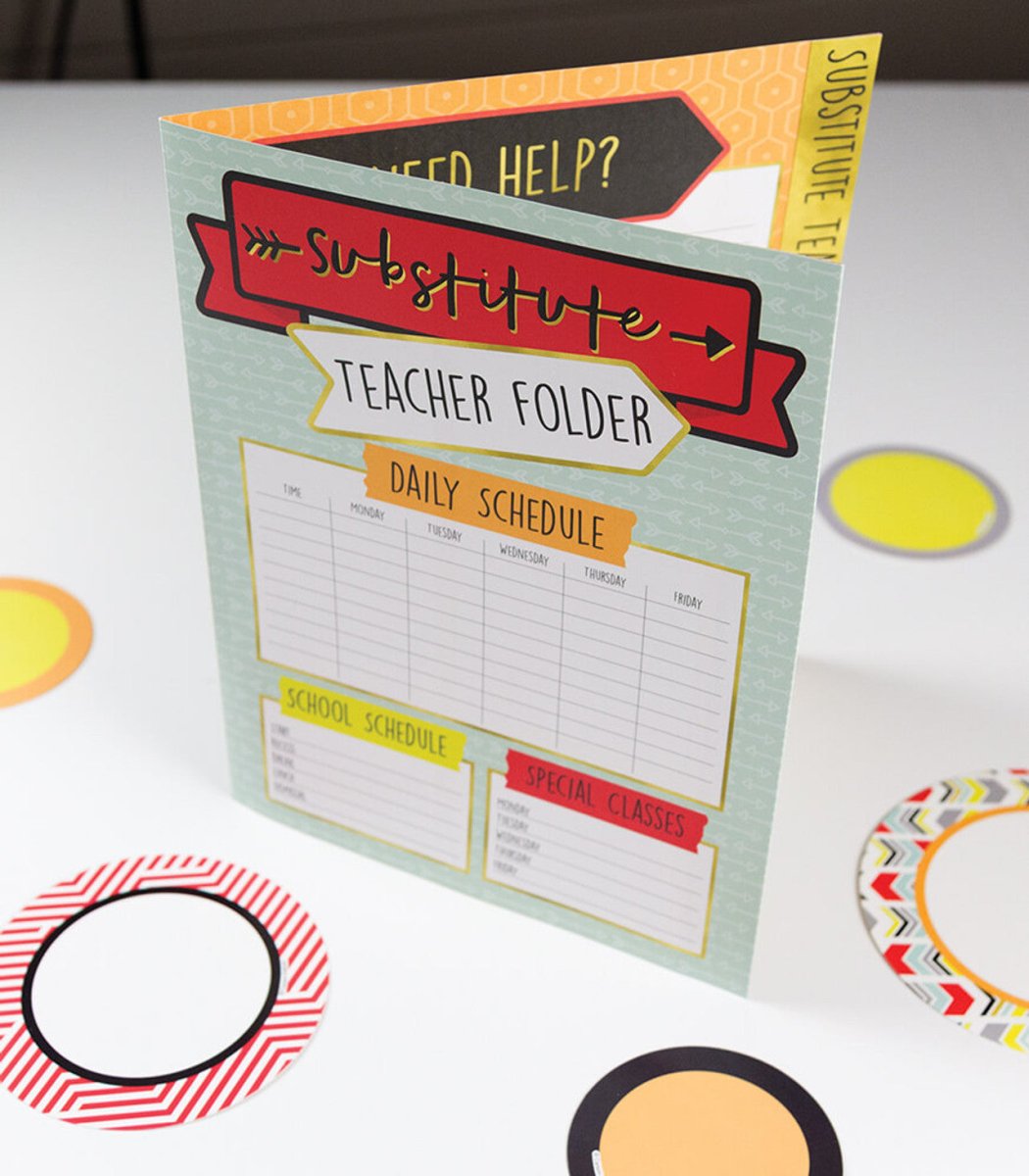 Aim High Substitute Teacher Folder-Classroom Essentials-Tools 4 Teaching-Classroom Decor and More