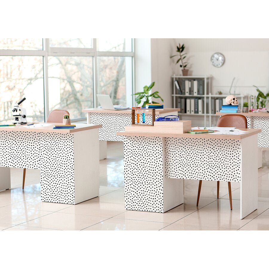 Black Painted Dots Peel and Stick Decorative Paper-Bulletin Board Paper - Fadeless-Tools 4 Teaching-Classroom Decor and More