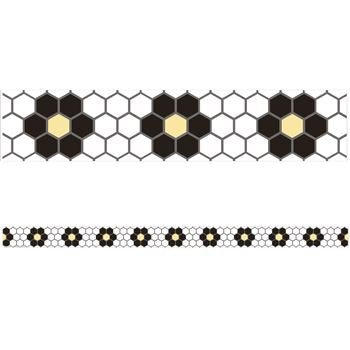 *The Hive Floral Mosaic Trim-Borders-Tools 4 Teaching-Classroom Decor and More