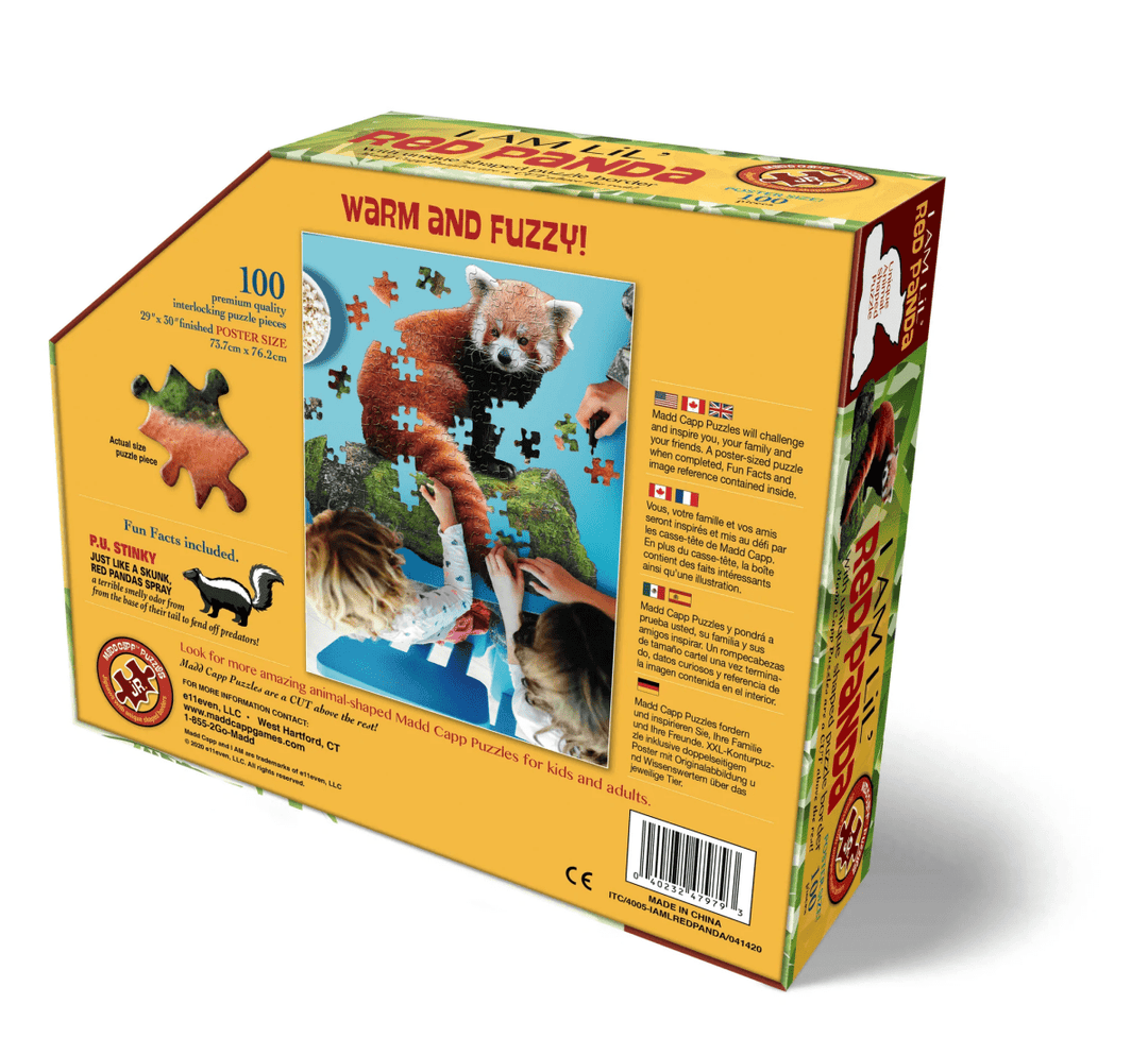 I AM LiL' RED PANDA 100 pcs Puzzle-Puzzles-Tools 4 Teaching-Classroom Decor and More
