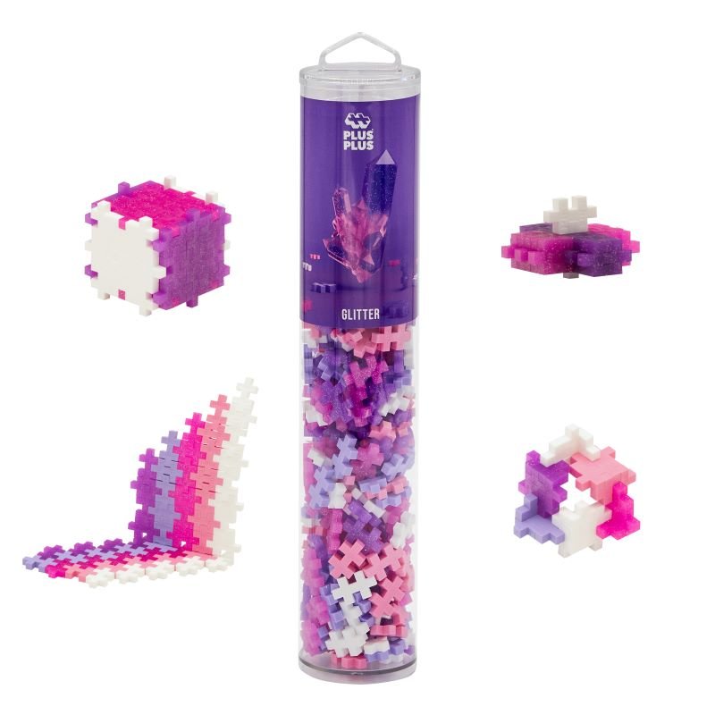 PLUS PLUS® Tube - 240 PC - Open Play Mix - Glitter Mix-Plus Plus-Tools 4 Teaching-Classroom Decor and More