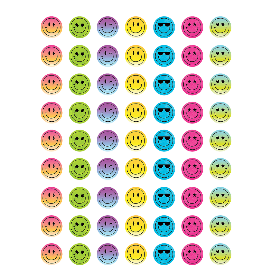 Brights 4Ever Smiley Faces Mini Stickers-Stickers-Tools 4 Teaching-Classroom Decor and More
