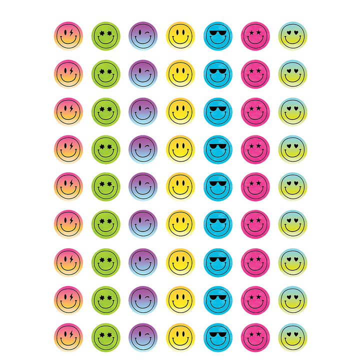 Brights 4Ever Smiley Faces Mini Stickers-Stickers-Tools 4 Teaching-Classroom Decor and More