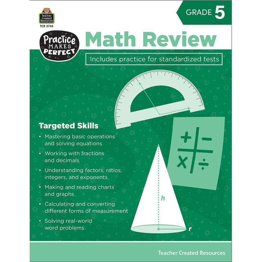 Practice Makes Perfect: Math Review Grade 5-Math-Tools 4 Teaching-Classroom Decor and More