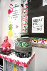 Palm Paradise Pineapple Party 6 Inch Designer Cut-Outs-Accents-Tools 4 Teaching-Classroom Decor and More