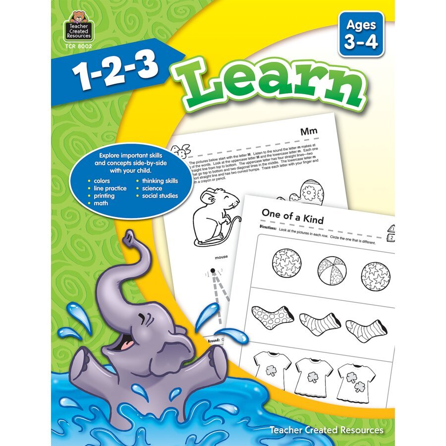 1-2-3 Learn Ages 3-4-Subjects - Books - Across the Curriculum Books-Tools 4 Teaching-Classroom Decor and More