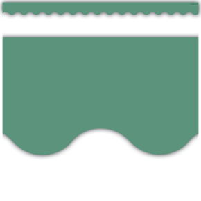 Scalloped Border Trim: Eucalyptus Green-Borders-Tools 4 Teaching-Classroom Decor and More