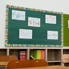 Core Decor Doodle Bookshelf EZ Border-Borders-Tools 4 Teaching-Classroom Decor and More