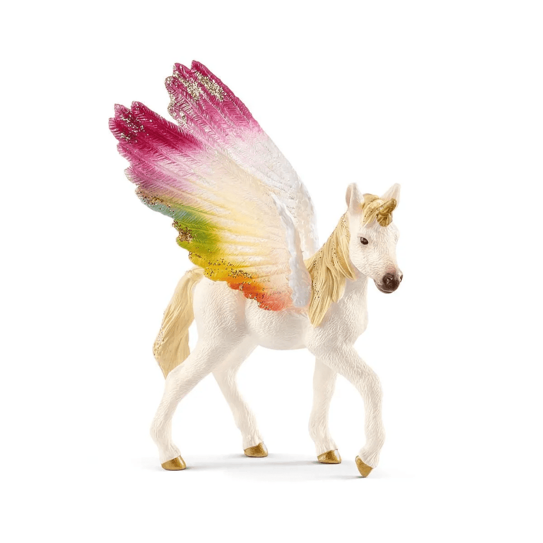 Winged rainbow unicorn foal-Schleich USA-Tools 4 Teaching-Classroom Decor and More