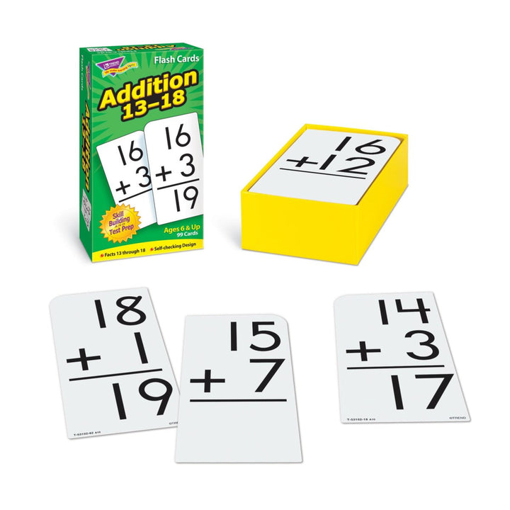 Addition 13-18 Skill Drill Flash Cards-Flashcards-Tools 4 Teaching-Classroom Decor and More