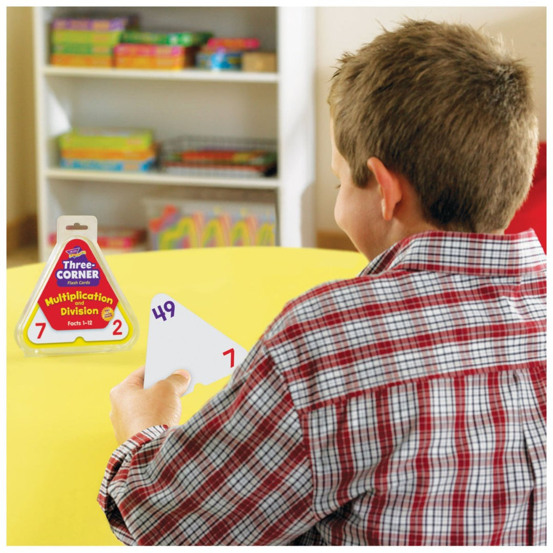 Multiplication and Division Three-Corner® Flash Cards-Flashcards-Tools 4 Teaching-Classroom Decor and More