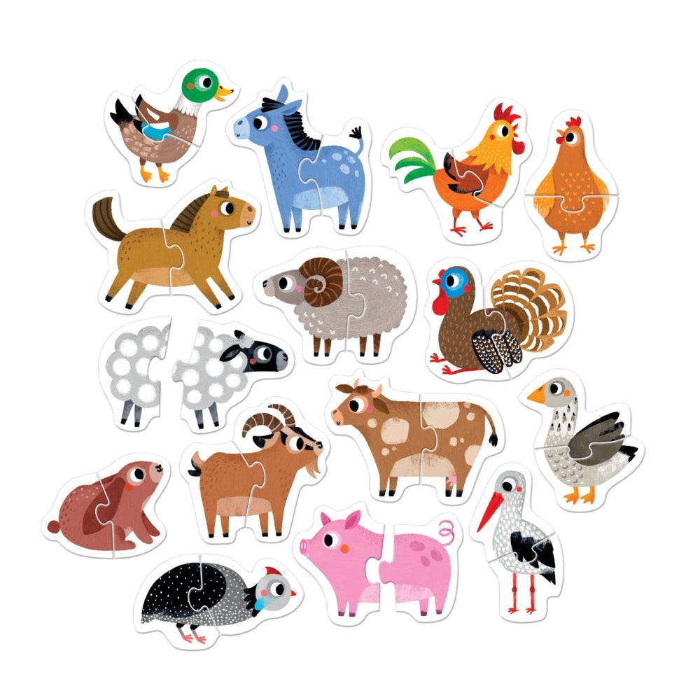 Progressive Puzzles Farm Animals for ages: 18m+-Puzzles-Tools 4 Teaching-Classroom Decor and More