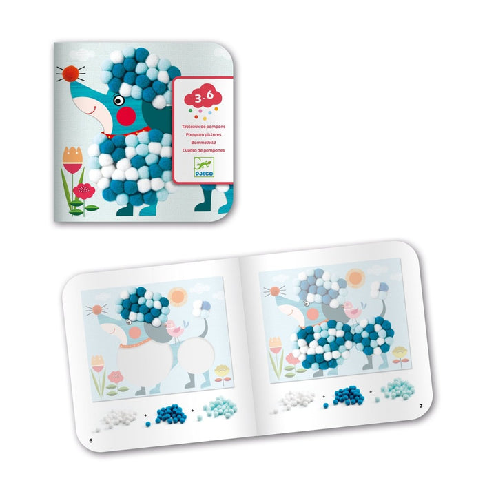 PomPom Puppies Collage Craft Kit-Craft Activity-Tools 4 Teaching-Classroom Decor and More