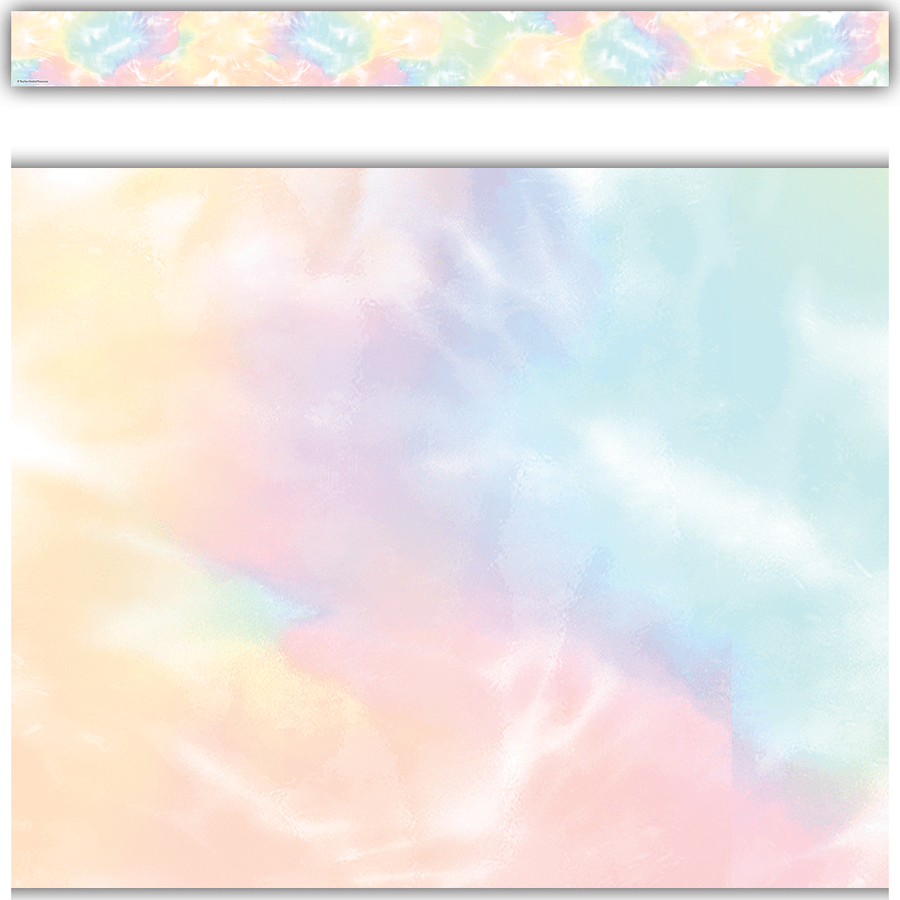 Pastel Pop Tie-Dye Straight Border Trim-Borders-Tools 4 Teaching-Classroom Decor and More