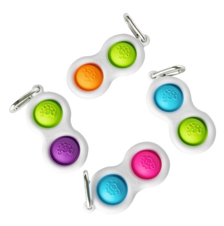 Simpl Dimpl Keychains - Assorted Colors-Sensory Play-Tools 4 Teaching-Classroom Decor and More