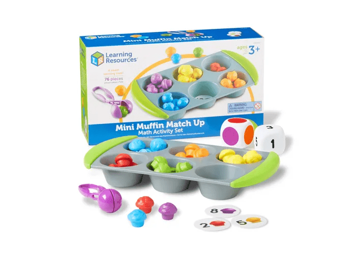 Mini Muffin Match Up Math Activity Set-Numbers, Counting & Sorting-Tools 4 Teaching-Classroom Decor and More