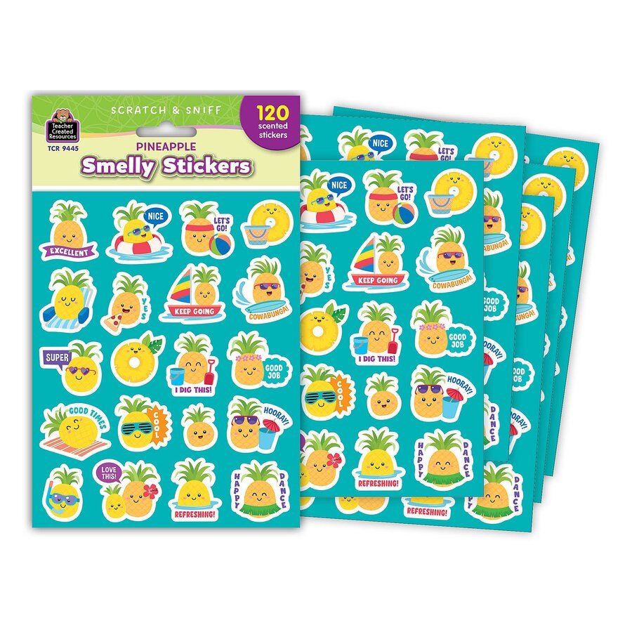 PIneapple Smelly Stickers-Stickers-Tools 4 Teaching-Classroom Decor and More