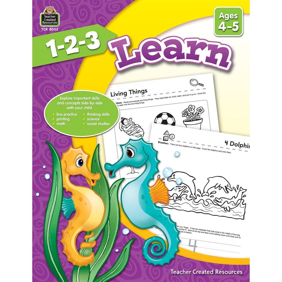 1-2-3 Learn Ages 4-5-Subjects - Books - Across the Curriculum Books-Tools 4 Teaching-Classroom Decor and More