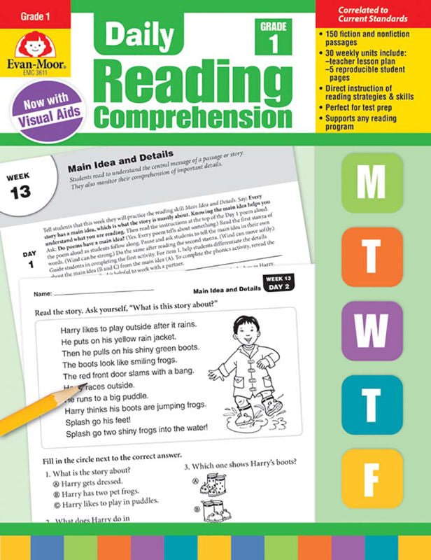 Daily Reading Comprehension-Subjects - Reading - Reading Books-Tools 4 Teaching-Classroom Decor and More