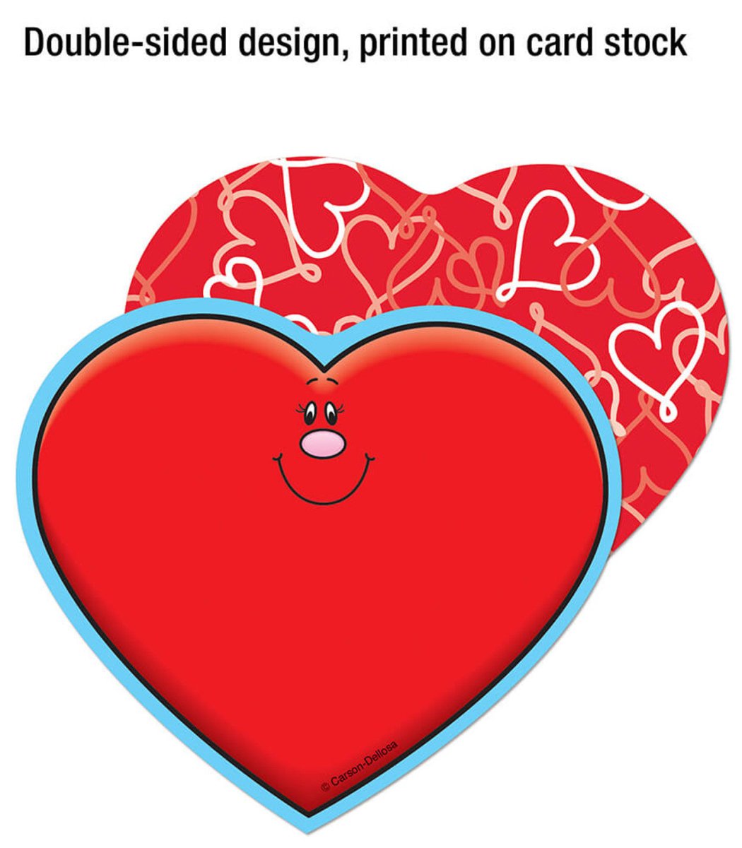 Hearts Red Mini Cutouts-Tools 4 Teaching-Classroom Decor and More