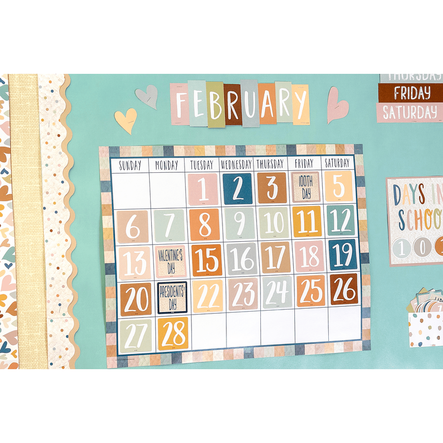 Everyone is Welcome Calendar Bulletin Board-Calendars-Tools 4 Teaching-Classroom Decor and More