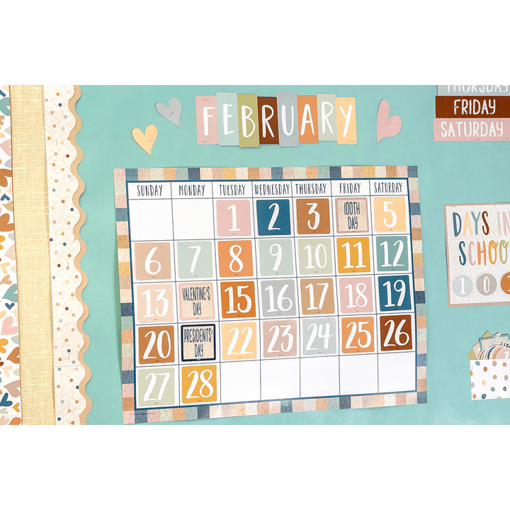 Everyone is Welcome Calendar Bulletin Board-Calendars-Tools 4 Teaching-Classroom Decor and More