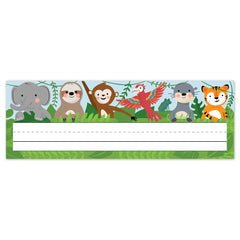 Jungle Friends Name Plates-Nameplates & Name Tags-Tools 4 Teaching-Classroom Decor and More