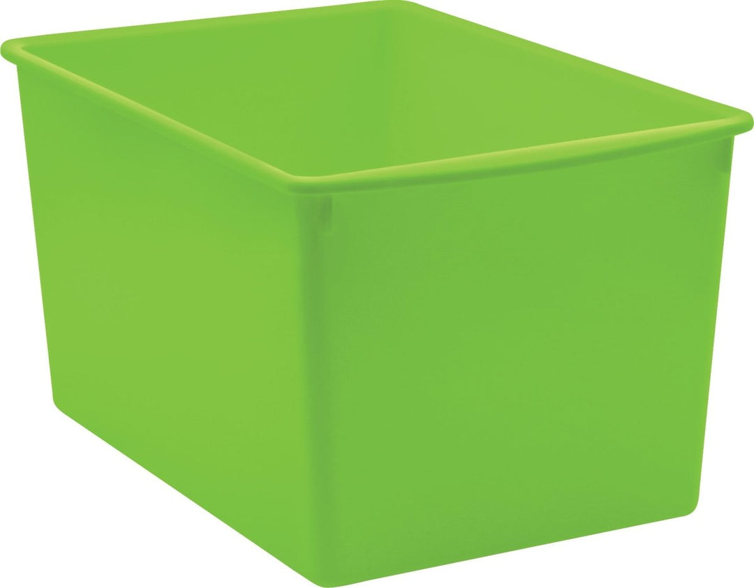 Plastic Multi-Purpose Bin: Lime-Organization-Tools 4 Teaching-Classroom Decor and More
