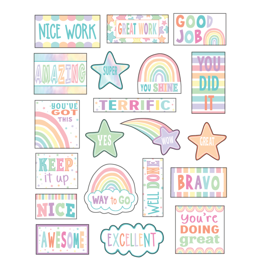 Pastel Pop Stickers-Stickers-Tools 4 Teaching-Classroom Decor and More