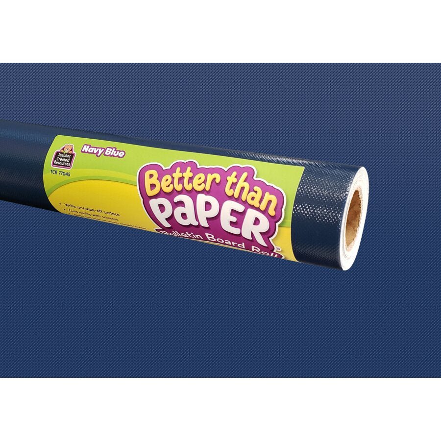 Better Than Paper® Bulletin Board Roll: Navy Blue-Bulletin Board Paper - Better Than Paper-Tools 4 Teaching-Classroom Decor and More